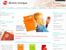 Tablet Screenshot of devenirmusique.com